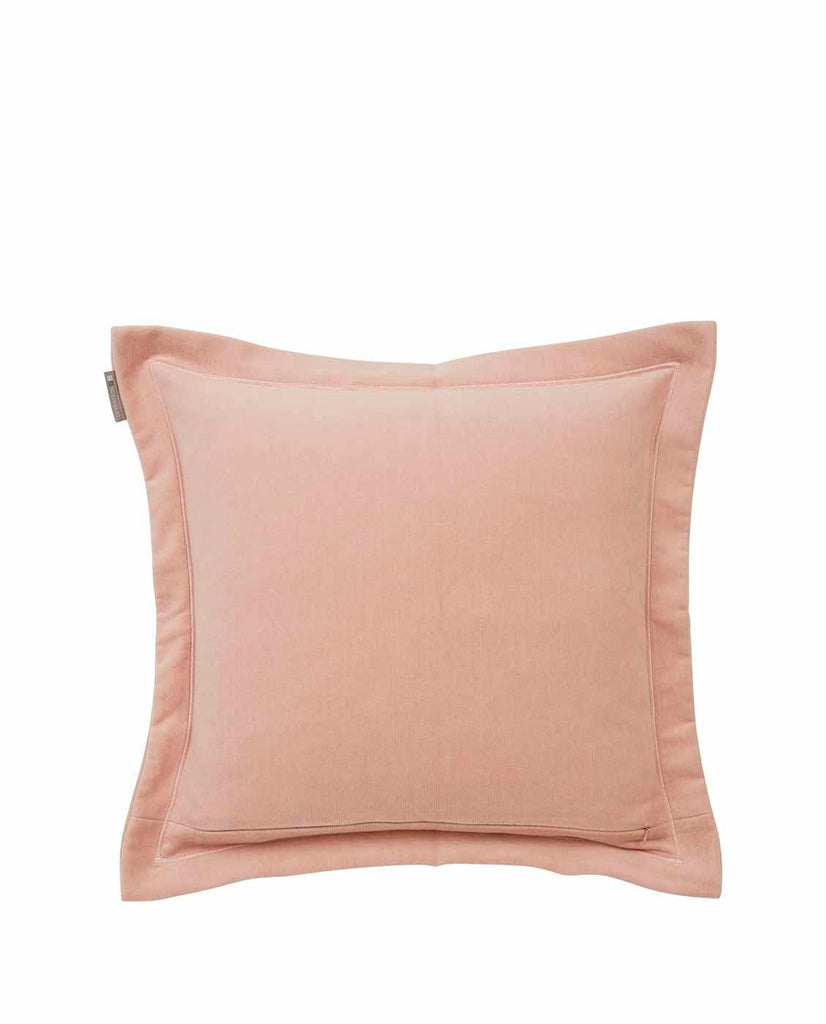 Lexington Embroidered Velvet Sham Cushion Cover - Pink