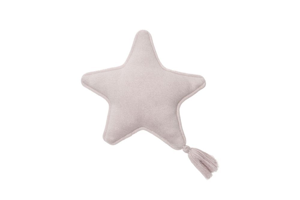 Soft Knitted Twinkle Star Cushion - Pink