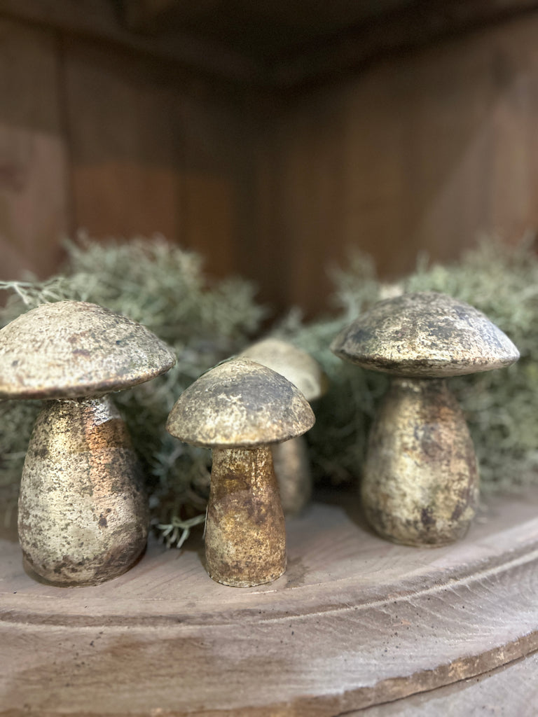 Copper Mushroom Decor