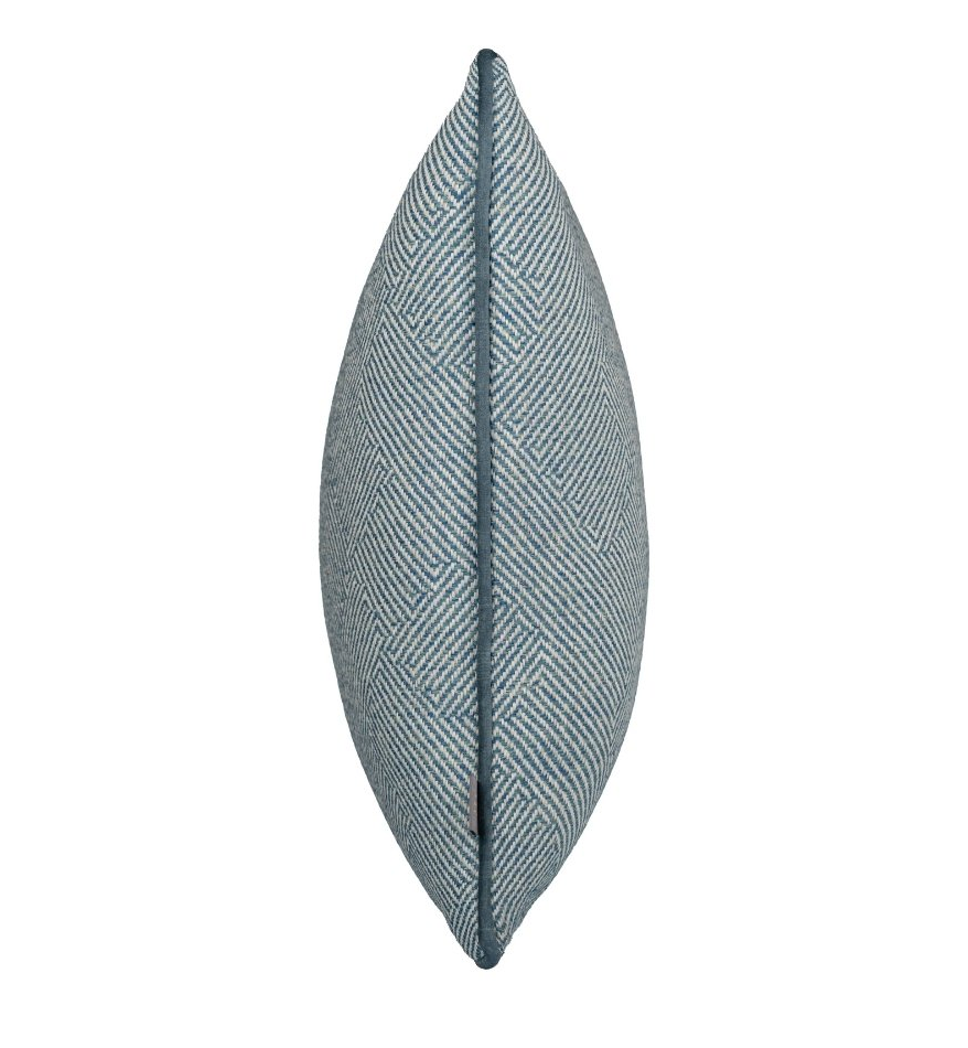 Scatterbox FINNEGAN BLUE Cushion herringbone pattern