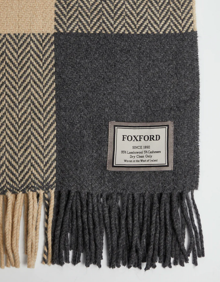 Foxford Downpatrick Cashmere and Lambswool Throw