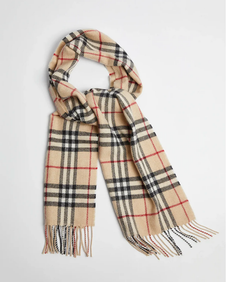 
Foxford Fawn Check Lambswool Scarf
