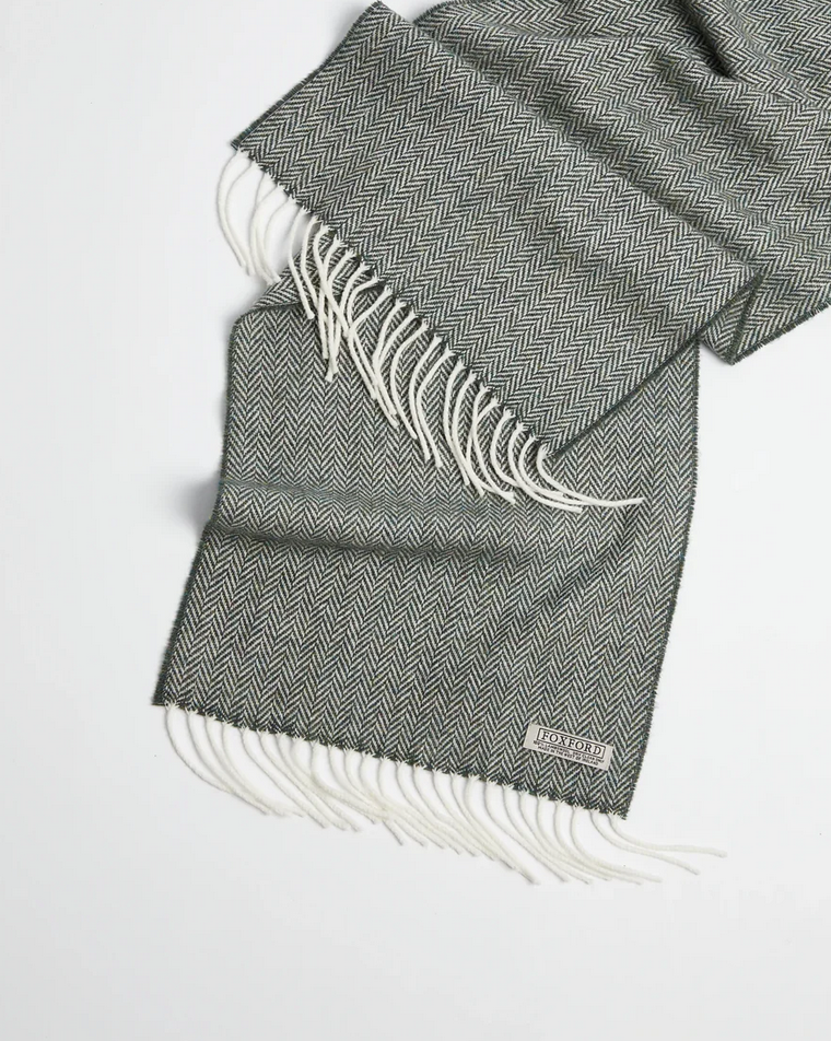 
Foxford Mallard Herringbone Lambswool Scarf
