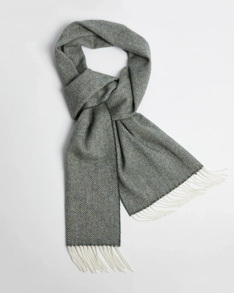 
Foxford Mallard Herringbone Lambswool Scarf
