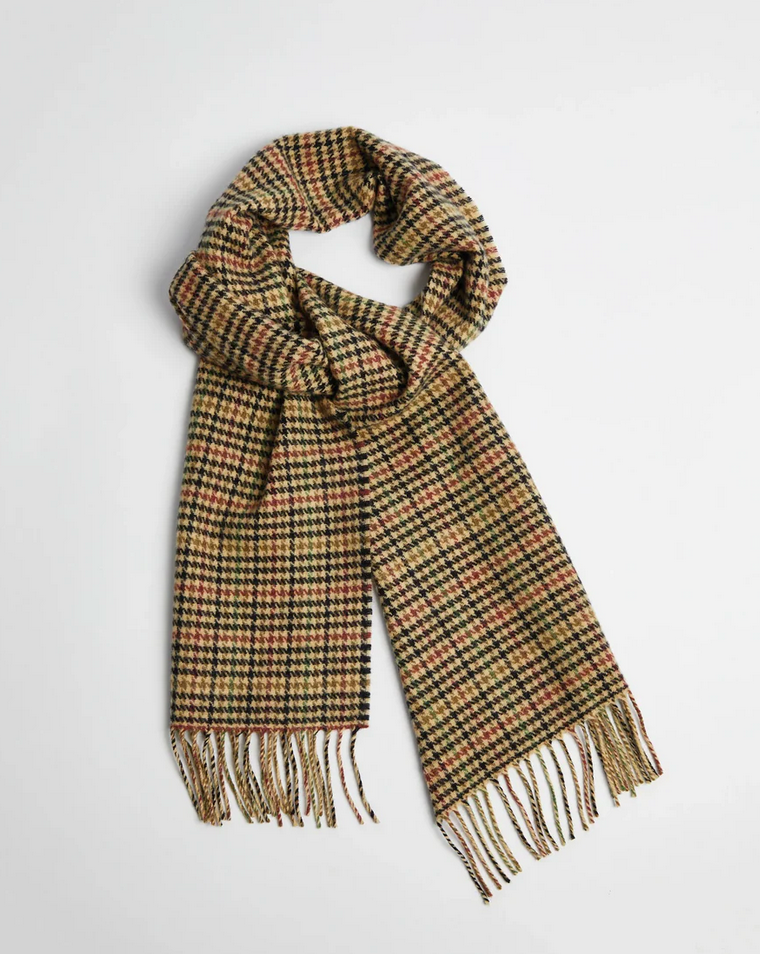 
Foxford Modern Houndstooth Lambswool Scarf
