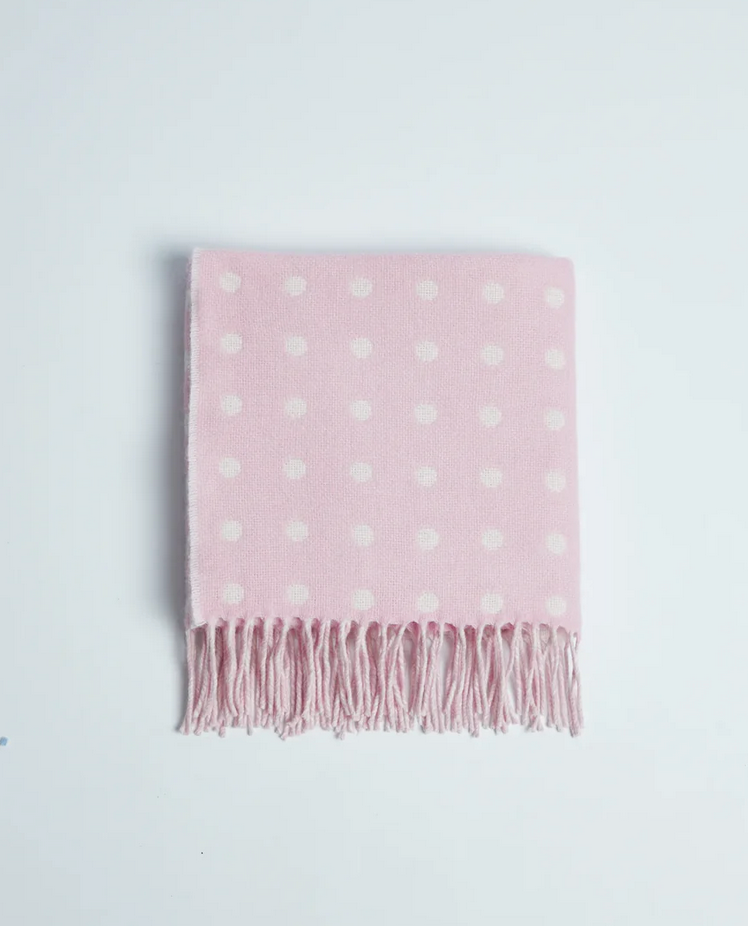 Foxford Pink Spot Baby Blanket