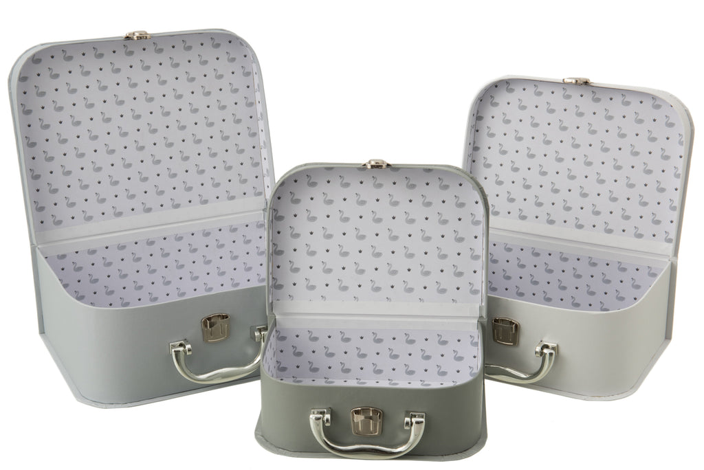 Kids Swan Suitcases