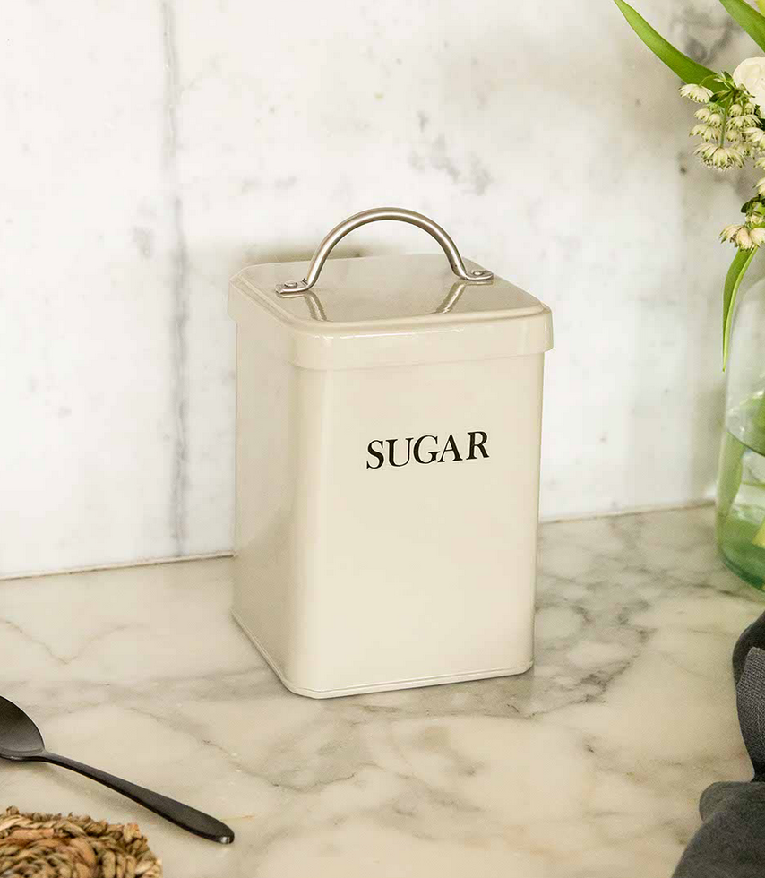 clay sugar canister