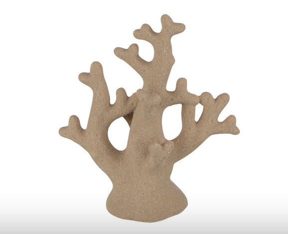 Decorative coral sculpture on a white background