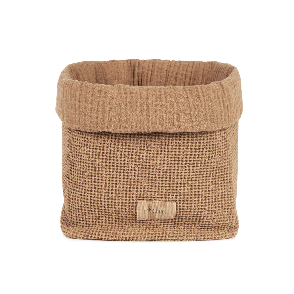 baby changing storage basket neutral shade