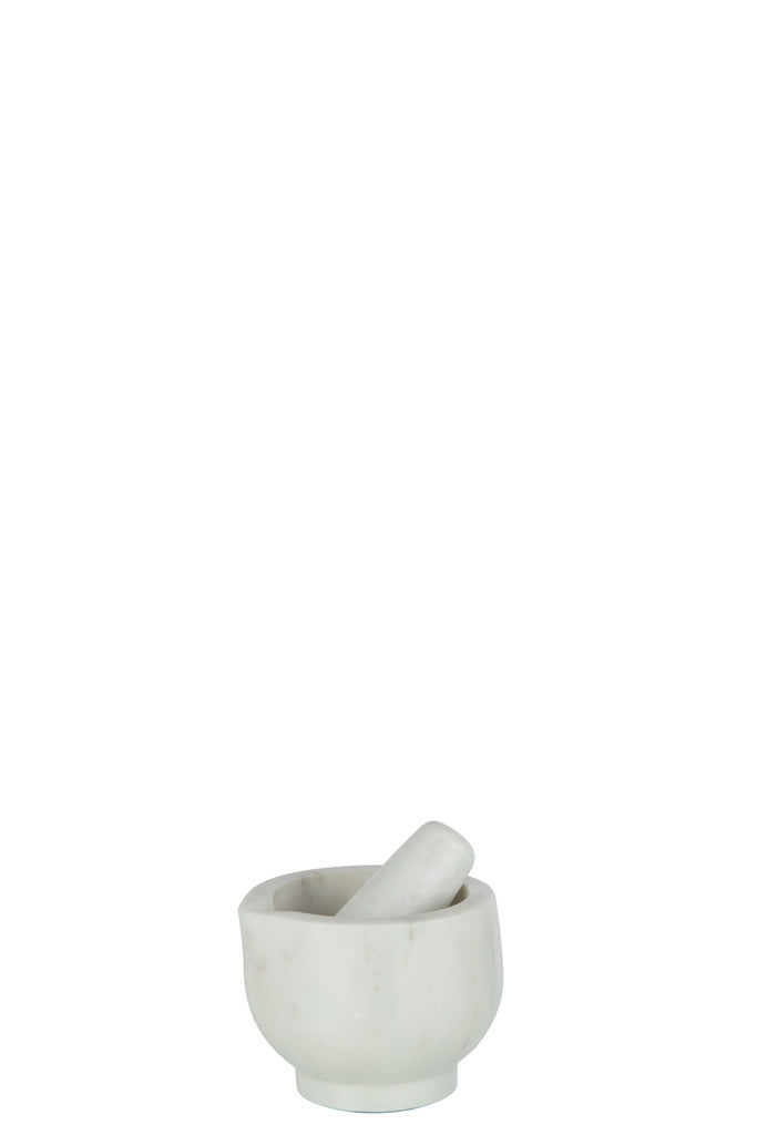 White marble Pestle and Mortar