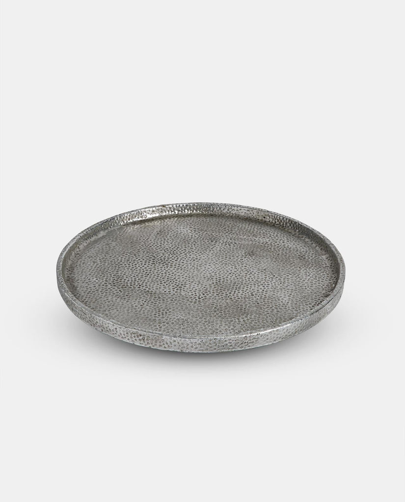 Silver Decorative Platter - Willow and Grey Interiors