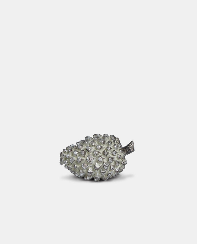 Silver Pine Cone Decoration - Medium - Willow and Grey Interiors