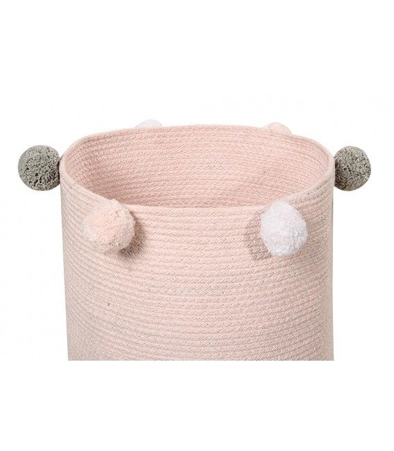 Bubbly Cotton Basket - Pink