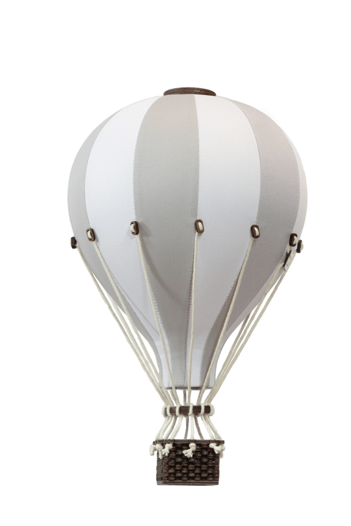 Grey and White Inflatable Hot Air Balloon - Small
