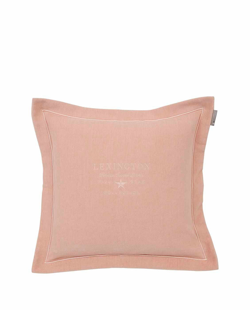 Lexington Embroidered Velvet Sham Cushion Cover - Pink