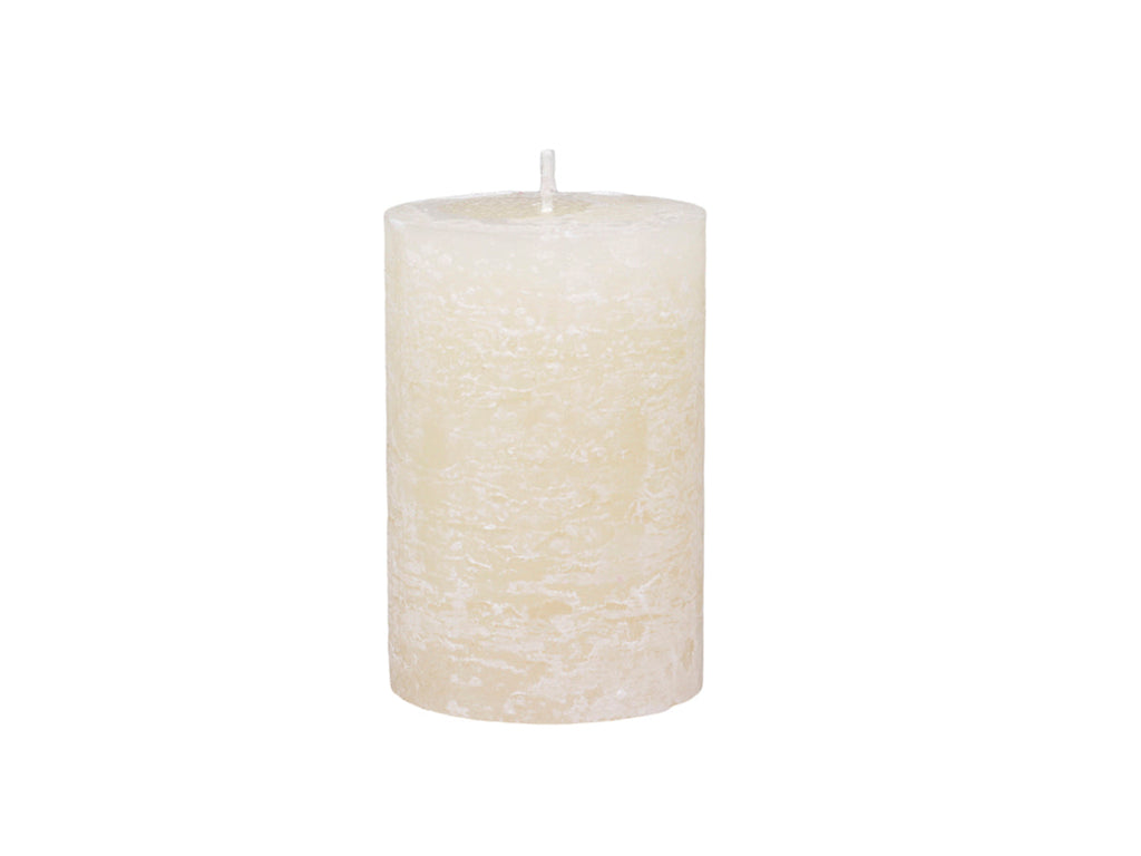Macon Rustic Pillar Candle - Cream