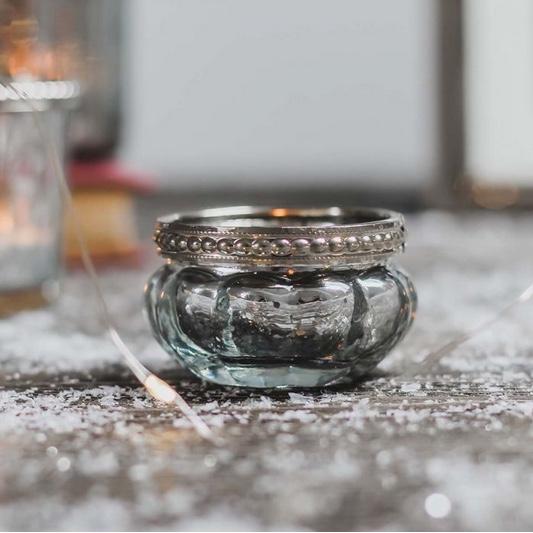 Queen Ann Small Glass Votive - Willow and Grey Interiors