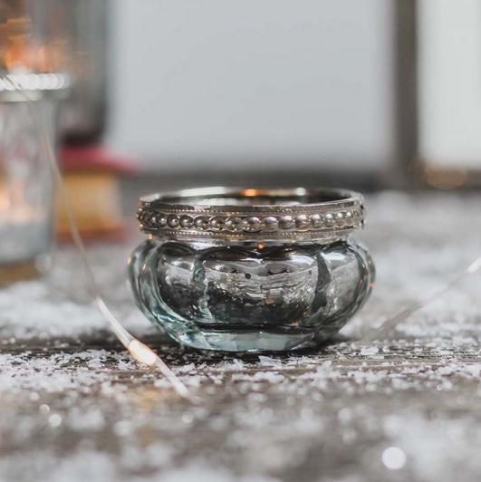 Queen Ann Small Glass Votive - Willow and Grey Interiors
