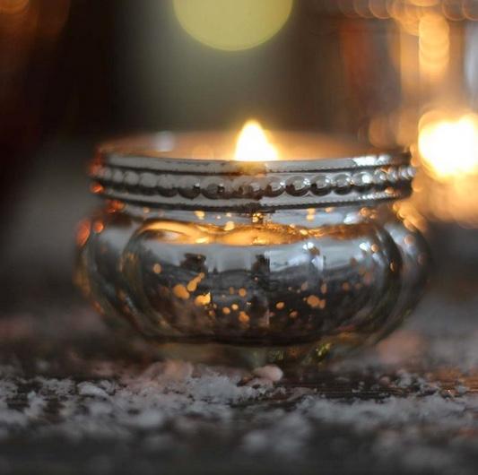 Queen Ann Small Glass Votive - Willow and Grey Interiors