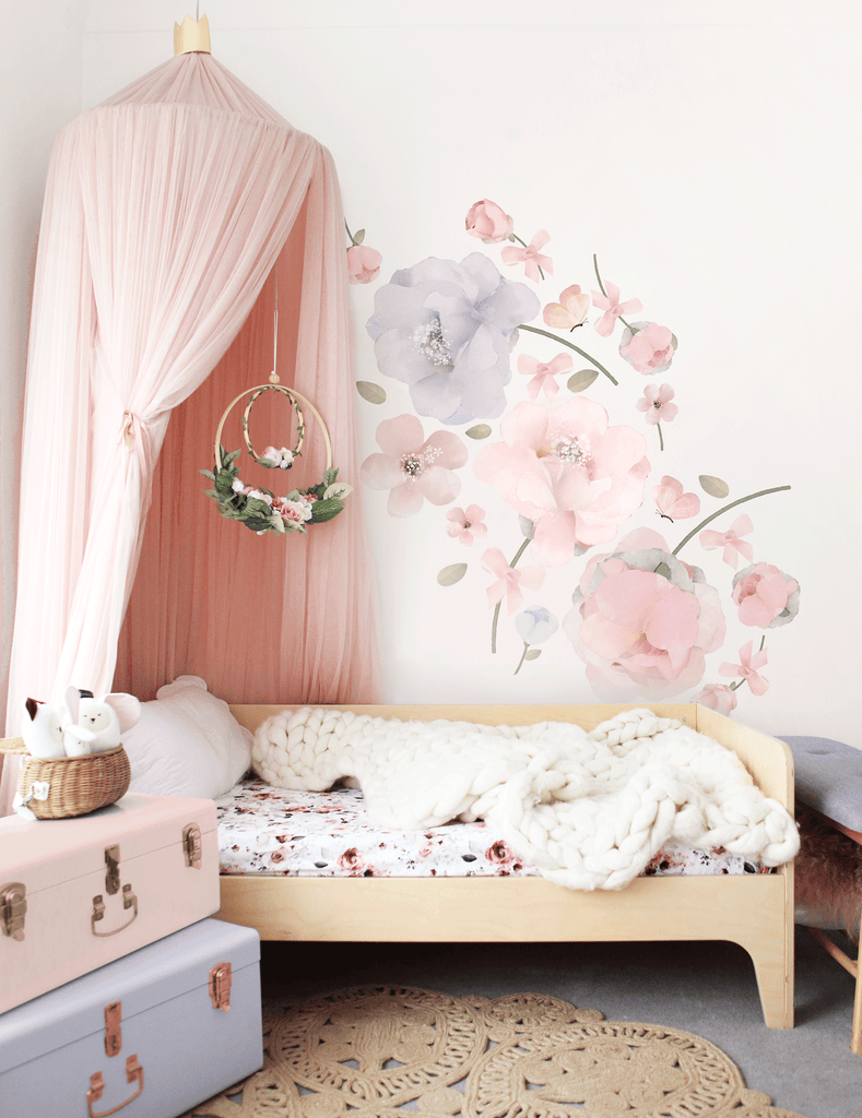 Bows & Roses Wall Stickers