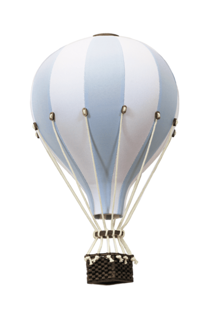 Blue and White Inflatable Hot Air Balloon - Small