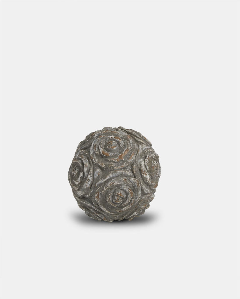 Grey Patterned Decorative Ball - small