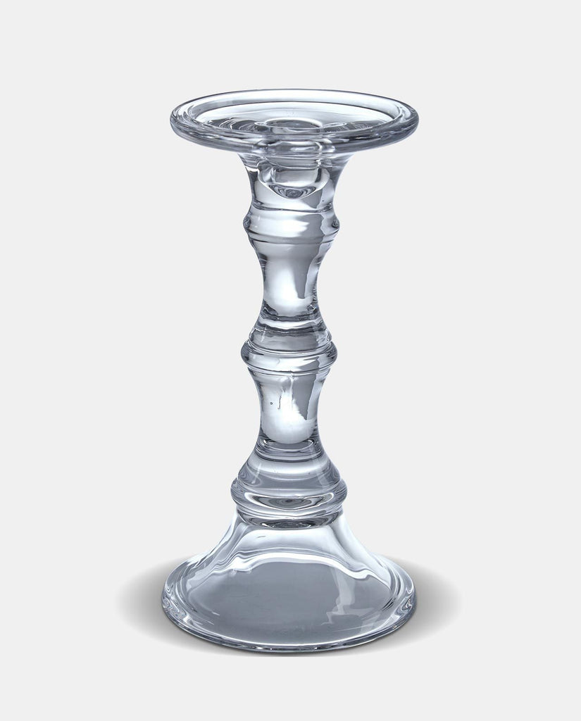 Tall Slim Glass pillar candle holder
